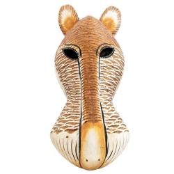 Mask Albesia Wood Big Cat 50cm