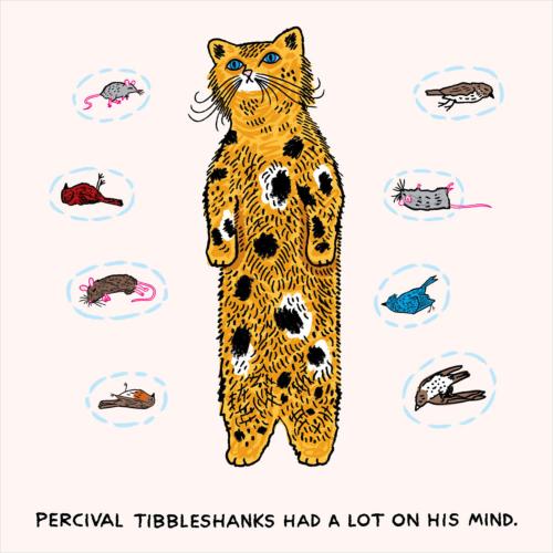 Greetings card "Percival Tibbleshanks" 16x16cm