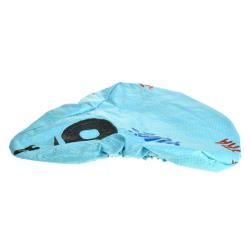 Bike saddle cover, made from recycled bags