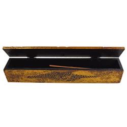 Incense box wood Third Eye design 30 x 5 x 5cm