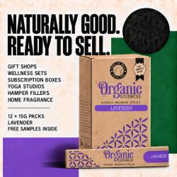 Organic goodness incense, lavender scented, box of 12