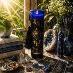 Candle in Glass Jar Esoteric Boho Dreams, Myrrh and Sandalwood 300g