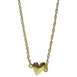 Pendant necklace with heart, gold colour