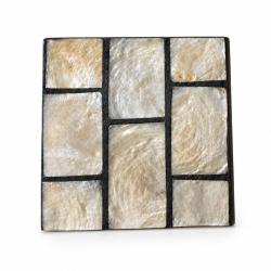 Single Coaster Capiz Shell Mosaic