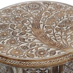 Coffee/occasional table mango wood round, 53cm diameter