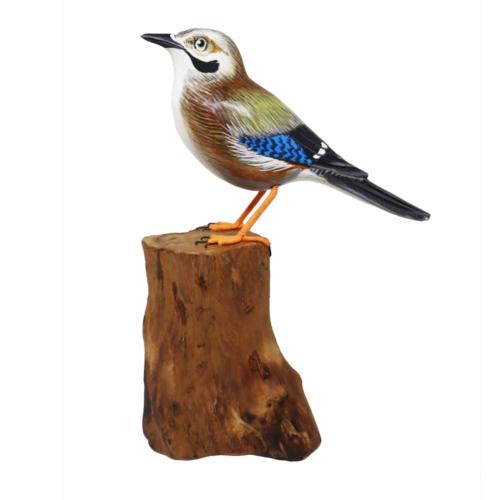 Jay on tree trunk 25 x 10 x 27cm