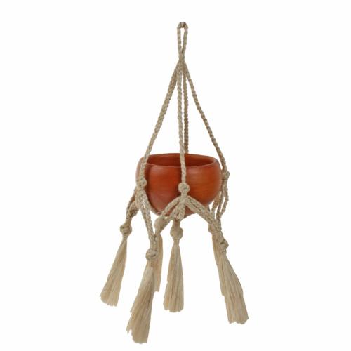 Hanging basket/sika, terracotta pot 6cm diameter