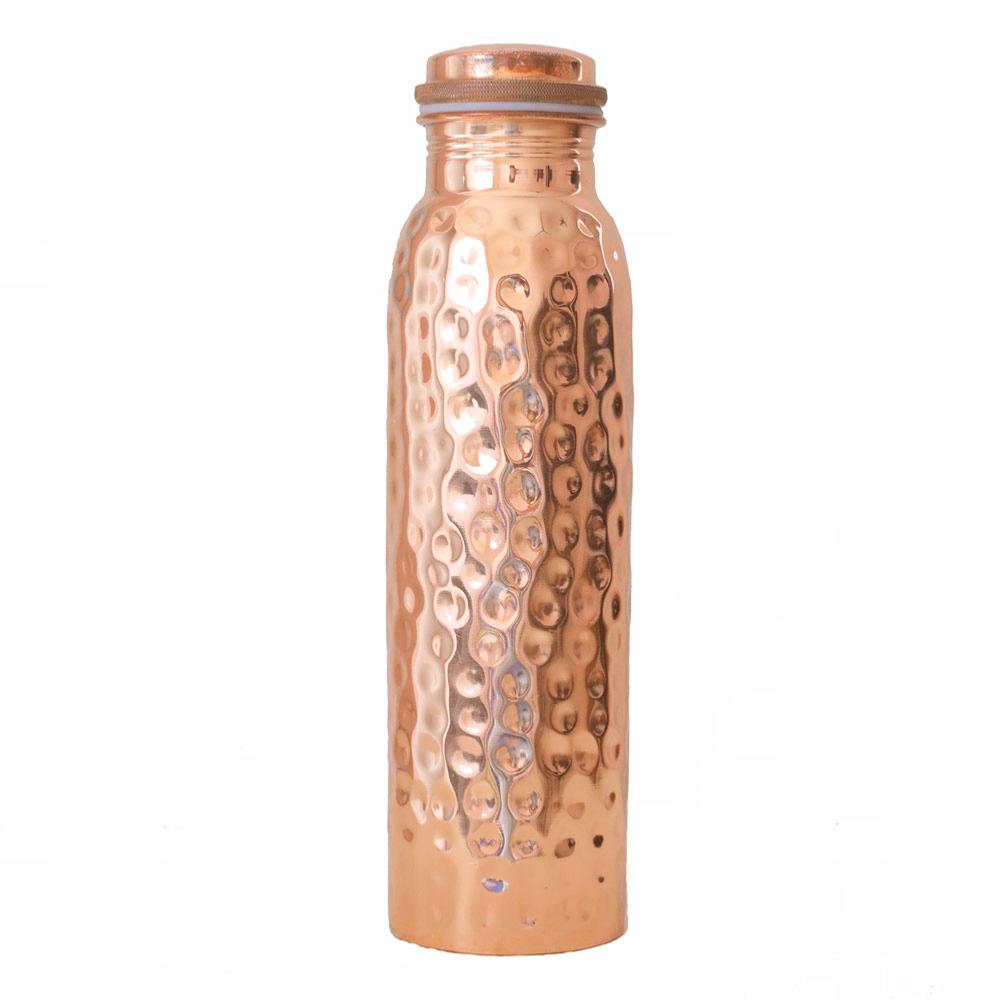 Ayurveda Health Benefits 900 ml Details about   Hammered Indian Copper Water Bottle for Yoga 