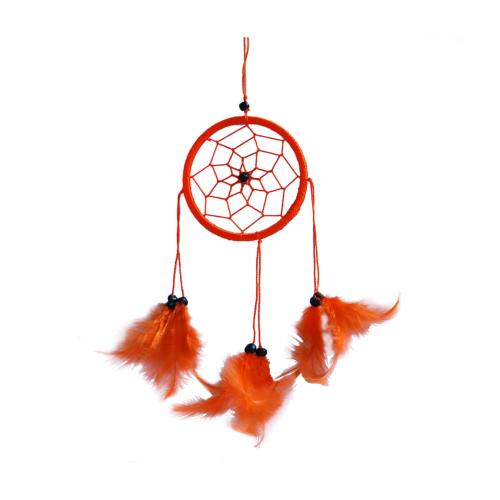 Dreamcatcher orange 10cm diameter