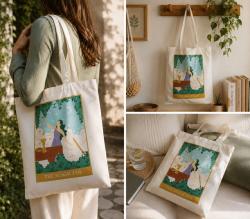 Tote Bag Recycled Cotton The Magician 36 x 40cm
