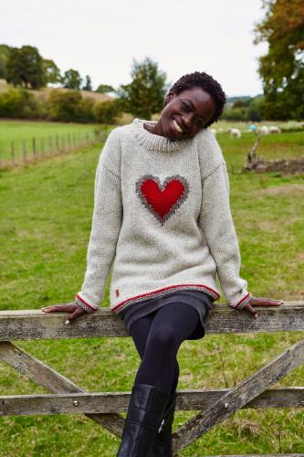 Heart Sweater - Medium