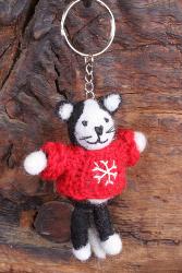 Cuthbert The Cat Keyring