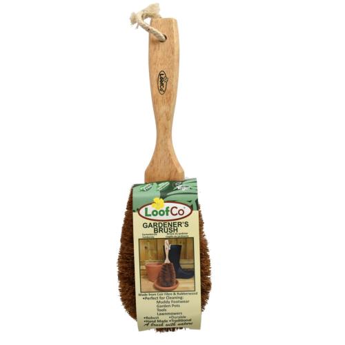 LoofCo gardener's brush with coir fibre, biodegradable, eco-friendly