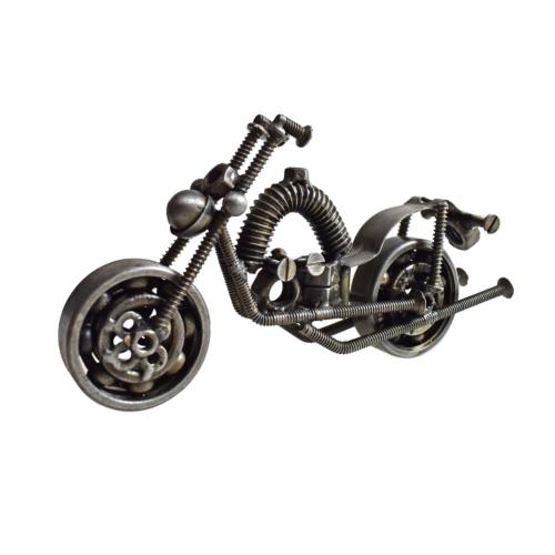 Model motorbike made from recycled bike parts 18 x 10 x 3.5cm