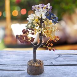 Crystal Tree Chakra Colours 25cm height