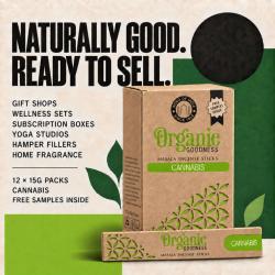 Organic goodness incense, cannabis scented, box of 12