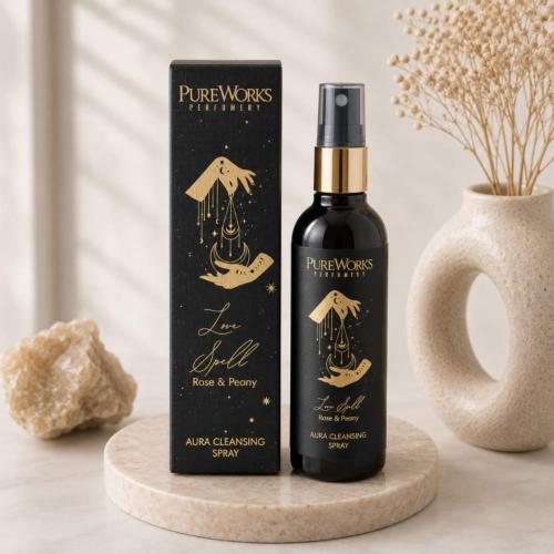 Aura Cleansing Spray Esoteric Love Spell, Rose and Peony