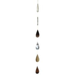Hanging Mobile, Recycled Glass, 6cm Teardrops, 110cm length