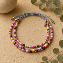 Bracelet 3 Strands of Tiny Beads