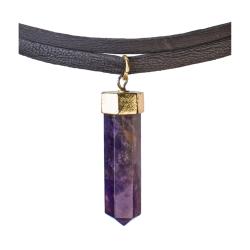 Choker amethyst pendant