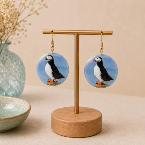Earrings Puffin