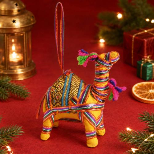 Hanging Rajasthani Fabric Camel Ornament
