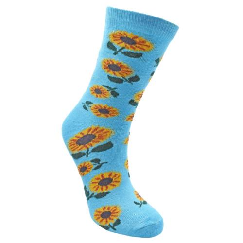 Bamboo Socks Sunflowers Shoe Size UK 3-7 Womens