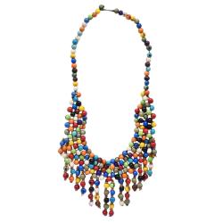 Necklace, Asai Seed Multicoloured Spread