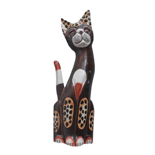 Leopard Cat Albesia Wood 10 x 5 x 40cm