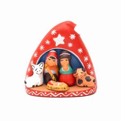 Mini Traditional Ceramic Nativity Scene 3.2 × 4 × 6.8 cm