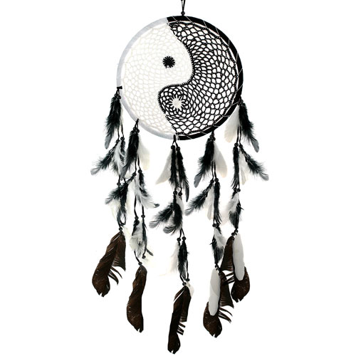 Dreamcatcher yin yang crochet 32cm