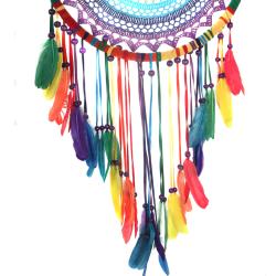 Dreamcatcher rainbow crochet 53cm diameter