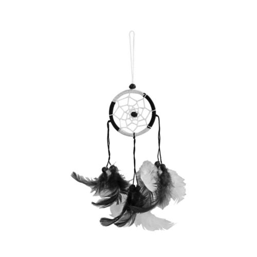 Dreamcatcher black and white 6cm diameter