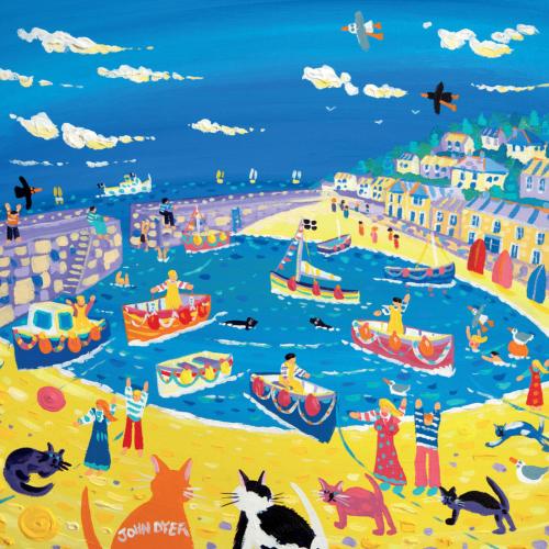 Greetings card "Mousehole Cats" 16x16cm