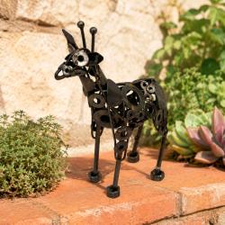 Recycled Metal Giraffe Ornament