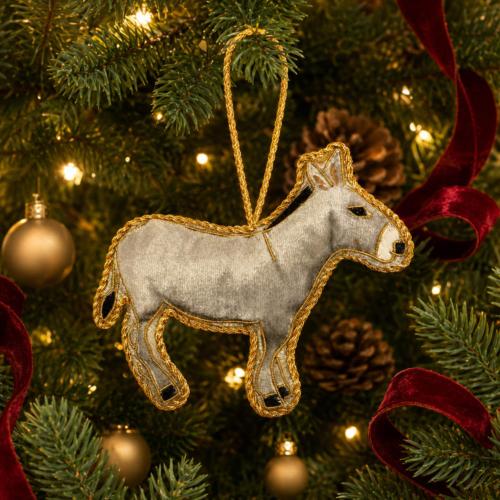 Hanging Decoration Embroidered Donkey