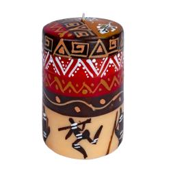 Hand painted candle in gift box, Damisi
