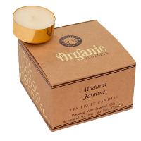 12 t-lite scented candles, Organic Goodness, Madurai Jasmine