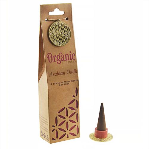 Incense cones & holder, Organic Goodness, arabian oudh