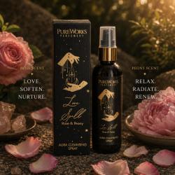Aura Cleansing Spray Esoteric Love Spell, Rose and Peony