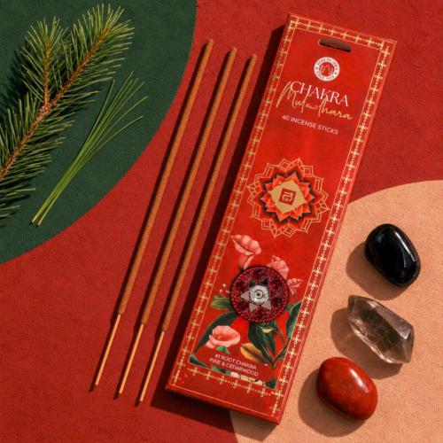 Incense with Burner Chakra Mantra Muladhara - Root