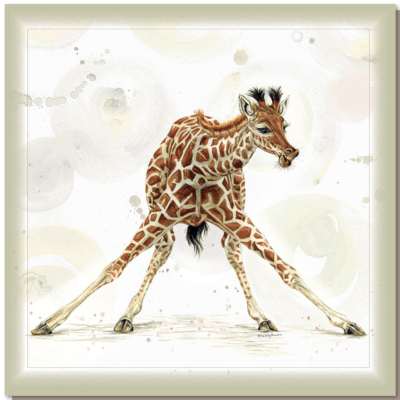 Greetings card, baby giraffe