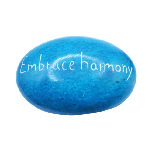 Sentiment Pebble Oval, Embrace Harmony