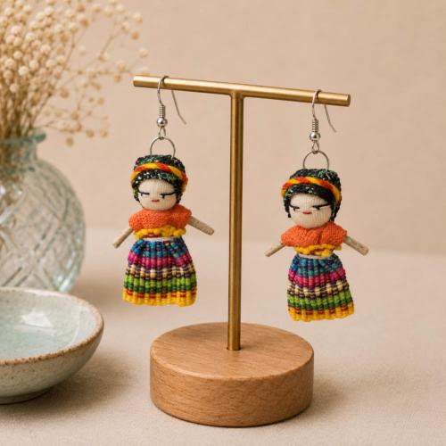 Worry doll earrings 1.5"