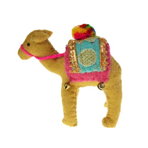 Hanging decoration, felt camel