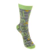Bamboo Socks Square Swirls Shoe Size UK 7-11 Mens Fair Trade Eco