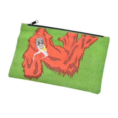 Pencil case, endangered animals - Orangutan 22(L) x 13cms(H)