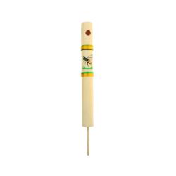 Bamboo whistle, bee design, 15.5cm