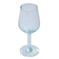 Wine glasses recycled glass, 18cm height, set of 2