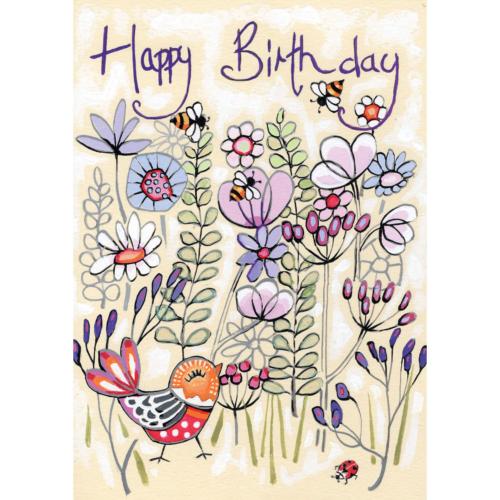Birthday card "Bees" 12x17cm